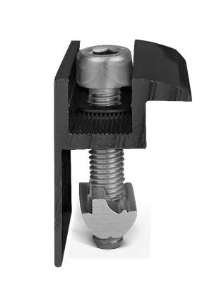 Collier d'extrémité avec vis à tête cylindrique M8 et écrou à fente